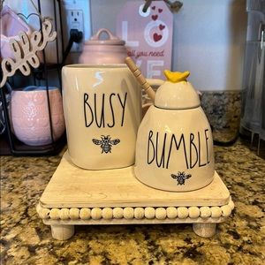 RAE DUNN BUMBLE BEE SET